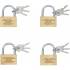 Cadenas Type L 38 mm - Acier, Compact et Sécurisé - - BGS