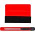 Jeu de 2 Racloirs Plastique 21,9x11x1,4 cm - Bord Feutré - Protection et Finition Parfaite pour Films - BGS