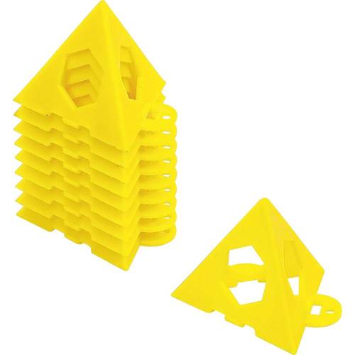 Pyramides de Calage pour Travaux de Peinture - Lot de 10 pièces - Plastique Résistant - Maintien Stable et Pratique - BGS