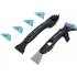 Décolleur de Joint Silicone et Jeu de 3 Spatules - 17,5x4,9x25,7 cm - Plastique Résistant - Nettoyage et Décollage Faciles - BGS