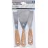 Jeux de Spatules 3 pcs 30/50/80 mm - Poignée en Bois - Précision et Confort d Utilisation, Pro - D-Work