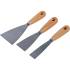 Jeux de Spatules 3 pièces 30/50/80 mm - Poignée en Bois - Précision et Confort d Utilisation - BGS