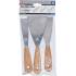 Jeux de Spatules 3 pièces 30/50/80 mm - Poignée en Bois - Précision et Confort d Utilisation - BGS