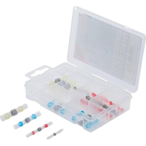 Assortiment de Connecteurs de Soudure et Gaine Thermorétractable 30 pcs - Isolation et Protection Électrique - D-Work