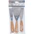 Jeux de Spatules 3 pcs 30/50/80 mm - Poignée en Bois - Précision et Confort d Utilisation, Pro - D-Work