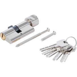 Cylindre de Serrure de Sécurité 60 mm - Avec Bouton - Sécurité Renforcée et Facilité d Utilisation - BGS