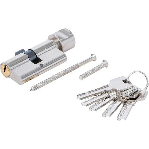 Cylindre de Serrure de Sécurité 60 mm - Avec Bouton - Sécurité Renforcée et Facilité d Utilisation - D-Work