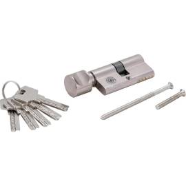 Cylindre de Serrure de Sécurité 70 mm - Avec Bouton - Sécurité Renforcée et Facilité d Utilisation - D-Work