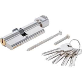 Cylindre de Serrure de Sécurité 80 mm - Avec Bouton - Résistance et Confort d Utilisation - BGS