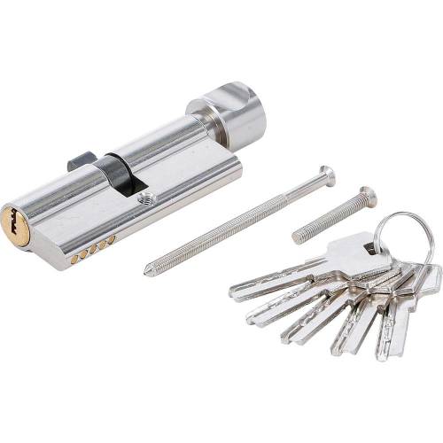 Cylindre de Serrure de Sécurité 80 mm - Avec Bouton - Résistance et Confort d Utilisation - BGS