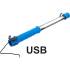 Lampe de Travail COB-LED avec Crochet - 9,8 x 6,3 x 52,5 cm - Puissante et Pratique pour Atelier - D-Work