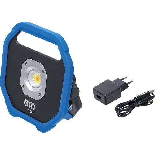 Lampe de Travail COB-LED 10W - 19,3x5,4x20,6 cm - Puissante et Économe en Énergie - BGS