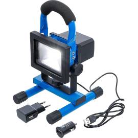 Projecteur de Travail à Batterie 5W COB-LED - Compact 14,8x32x19,6 cm - Puissant et Portable - BGS