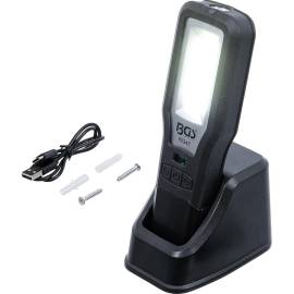 Lampe de Travail COB-LED Repliable - Station de Recharge Intégrée - Puissante et Pratique, Plastique - D-Work