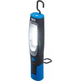 Lampe d'Atelier Rechargeable COB-LED - 10,4 x 8,7 x 30,2 cm - Aimant et Crochet Intégrés - Éclairage Puissant - D-Work