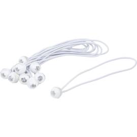 Jeu de Caoutchoucs de Serrage avec Bille 27 cm - 10 Pièces - Fixation Fiable et Durable - BGS
