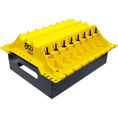 Support Repère Piston et Bielle Démontés - Dimensions 41,5x12x45,8 cm - Acier Robuste - Maintien Précis et Sécurisé - BGS