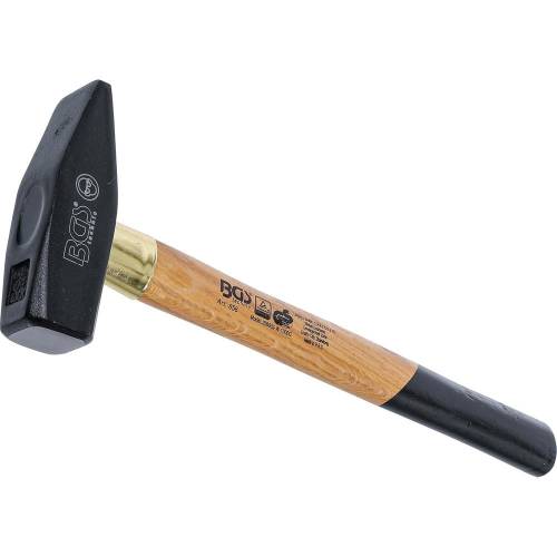 Marteau Mécanicien 1000 g - Manche Bois, Norme DIN 1041 - Précision et Robustesse - D-Work