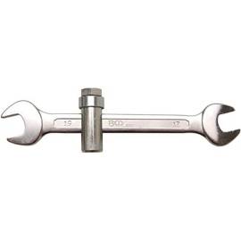 Clé Sanitaire avec Coulisse M10 - 17x19 mm - Acier Résistant - Usage Professionnel - BGS