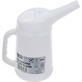 Broc 1L - Plastique, Transparent - Léger et Pratique pour Usage Domestique - BGS