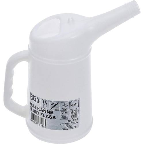 Broc 1L - Plastique, Transparent - Léger et Pratique pour Usage Domestique, Pro - D-Work