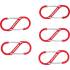 Assortiment de 5 Crochets à Mousqueton Double Ouverture - Aluminium - Pratique et Résistant, 5 pcs - D-Work