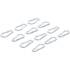 Assortiment de Crochets Mousquetons 5 x 50 mm - 12 Pièces, Acier Résistant - Fixation Polyvalente et Sécurisée - BGS