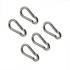 Assortiment de Crochets Mousquetons 5 x 50 mm - 12 Pièces, Acier Résistant - Fixation Polyvalente et Sécurisée - BGS
