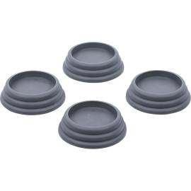 Jeu de Patins Amortisseurs de Vibrations 4 pcs 65 x 20 mm - Résistants et Antidérapants - Caoutchouc - D-Work