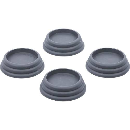 Jeu de Patins Amortisseurs de Vibrations 4 pièces 65x20 mm - Résistants et Antidérapants - - BGS