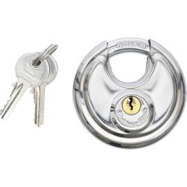 Cadenas Disque 70 mm - Acier, Sécurité Renforcée - Protection Antivol Fiable - D-Work