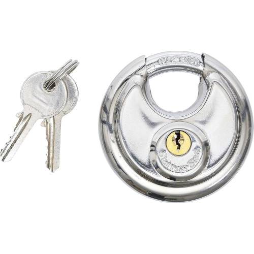 Cadenas Disque 70 mm - Acier, Sécurité Renforcée - Protection Antivol Fiable - BGS