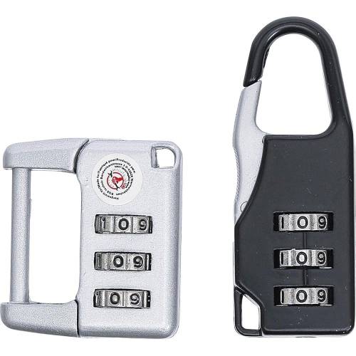 Jeu de Serrures de Bagages à Chiffres - 2 pcs - Sécurité et Praticité - D-Work