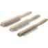 Jeu de Brosses à Fil d'Acier 3 pcs - Manche en Bois, 2-3-4 Rangées - Nettoyage et Décapage Efficace - D-Work