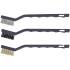 Jeu de Brosses 3 pcs 175 mm - Poils Métalliques, Manche Ergonomique - Nettoyage Efficace et Durable - D-Work