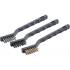 Jeu de Brosses 3 pcs 175 mm - Poils Métalliques, Manche Ergonomique - Nettoyage Efficace et Durable - D-Work
