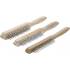 Jeu de Brosses à Fil d’Acier 3 Pièces - Manche en Bois, 2-3-4 Rangées - Nettoyage et Décapage Efficace - BGS