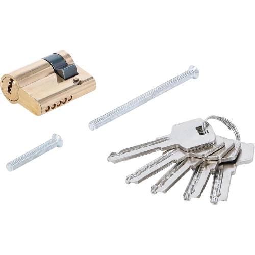 Cylindre de Serrure Porte de Garage 40 mm - Acier, Sécurisé et Résistant - D-Work