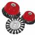 Jeu de Brosses 3 Pièces 175 mm - Poils Métalliques, Manche Ergonomique - Nettoyage Efficace et Durable - BGS