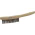 Jeu de Brosses à Fil d’Acier 3 Pièces - Manche en Bois, 2-3-4 Rangées - Nettoyage et Décapage Efficace - BGS
