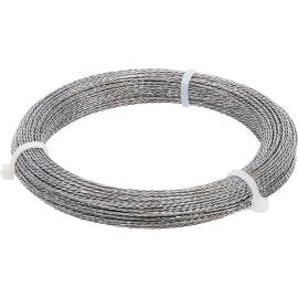 Corde à Piano Nouée 25 m - Acier, Résistante et Polyvalente - - BGS