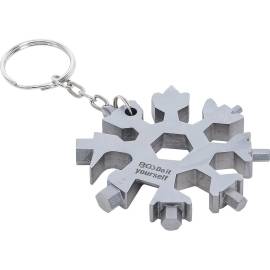 Outil Multifonctions 18-en-1 - Acier Inoxydable - Compact et Polyvalent pour Bricolage - BGS