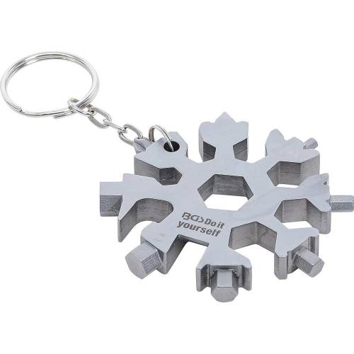 Outil Multifonctions 18-en-1 - Acier Inoxydable - Compact et Polyvalent pour Bricolage - BGS