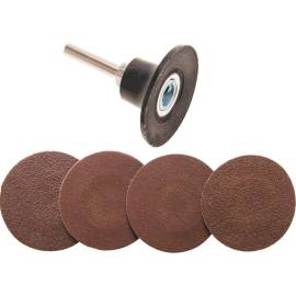 Jeu de Disques Abrasifs Ø50 mm - - Polyvalent et Pratique pour Ponçage - BGS