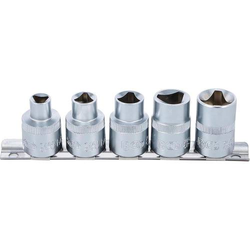 Jeu de Douilles Triangulaires M5-M12 5 pcs - 8 à 16,5 mm - Acier Résistant - Précision et Durabilité - D-Work