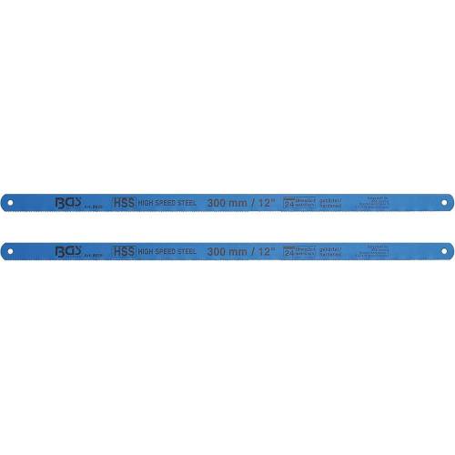 Lames de Scies à Métaux 2 pièces 13x300 mm - HSS Flexible - Coupe Précise et Durable - BGS