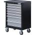 Servante d Atelier Vide 7 Tiroirs - H. 71,5 cm, l. 51,5 cm, Prof. 46 cm - Robuste et Compact, Acier - D-Work