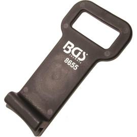 Dispositif de Retenue de Talon de Pneu - 19x5.9x37.8 cm - Plastique Résistant - Sécurité et Maintien Fiable - BGS