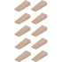 Jeu de Coins Bois 4 pcs - 11,7 x 11,2 x 1,4 cm - Bois Naturel - Maintien et Calage Précis - D-Work