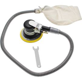 Ponceuse Polisseuse Orbitale Pneumatique - 16,1x12x27,5 cm - Puissante et Ergonomique - - BGS